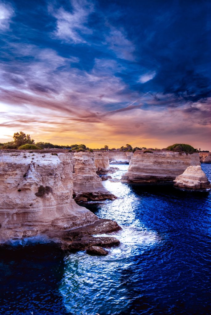 Foto dei Faraglioni di Sant'Andrea nel Salento in Puglia