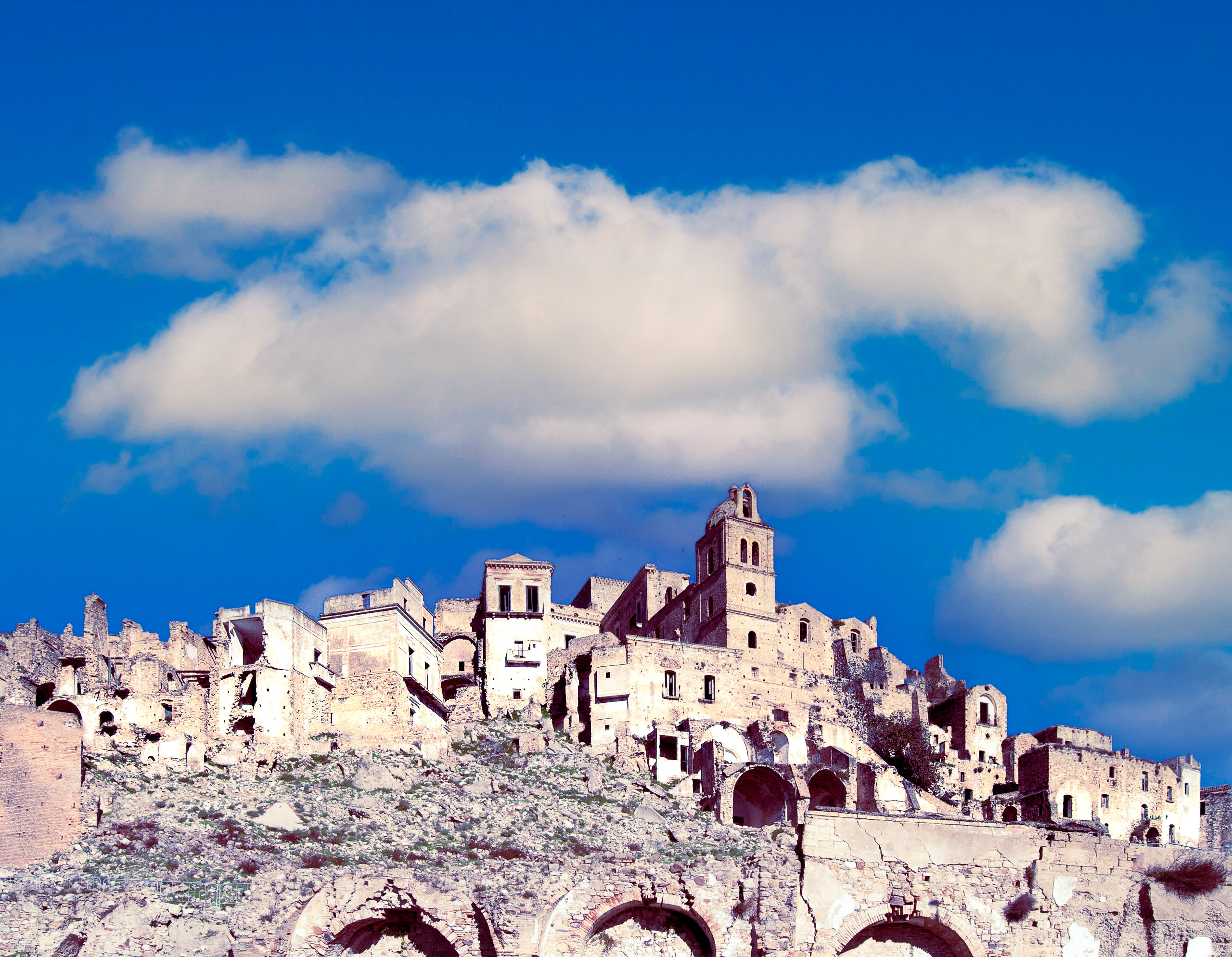 La città fantasma di Craco Vecchia in Basilicata, provincia di Matera