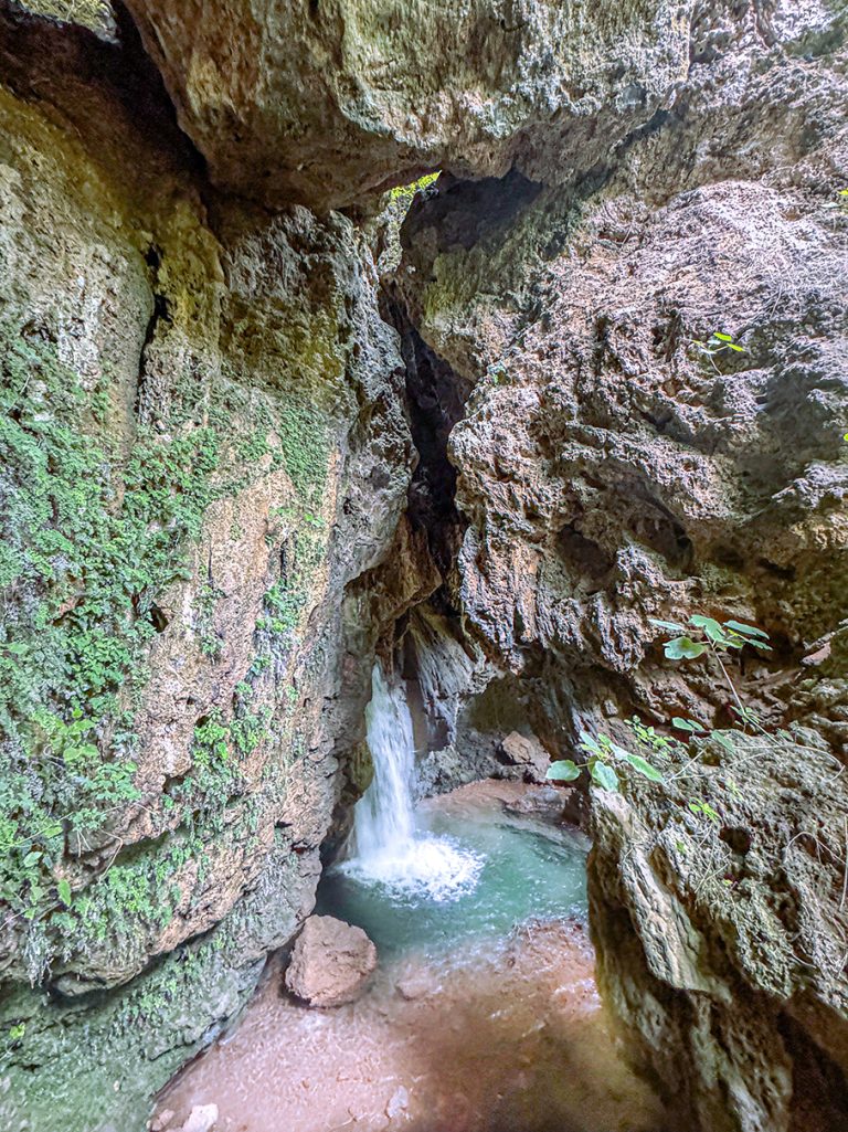 La cascata del Vuglio dall'alto